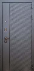 Дверь Тип 9016 МГ А - Черный кварц/Белый софт